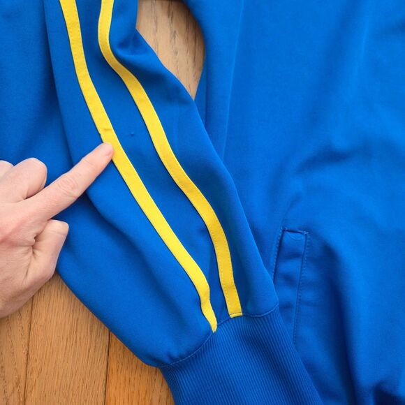 BARBADOS Jacket Mens 5XL Blue Full Zip STAR COMPANY Soccer Track Athleisure - Picture 4 of 8